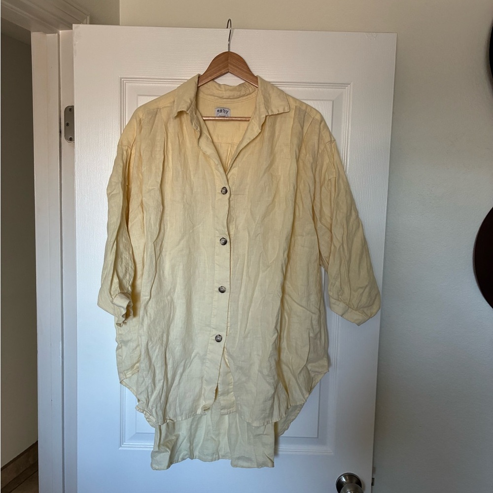 Esby light yellow chelle top size M/L
